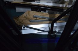 *Two Sections of Blue & Galvanised Steel Shelving