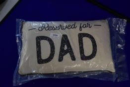 “Reserved for Dad” Scatter Cushion
