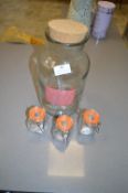 *Glass Jar and Three Kilner Storage Jars