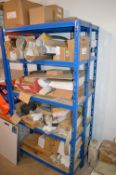 *Two Bays of Five Tier Boltless Blue Shelving with Wood Shelves (each bay: 90x30cm x 180cm tall) and