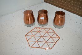 *Copper Storage Jars and Trivet