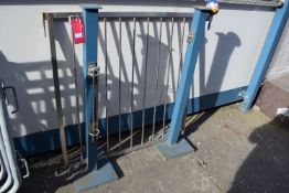 *Two 120cm Steel Posts with 108x108cm Stainless Steel Gate