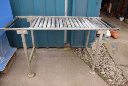 *Stainless Steel Framed Roller Conveyer 170x67cm x 90cm high