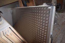 *2500x1250mm Sheet of Checkered Aluminium