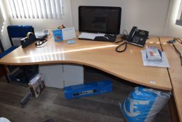 *Office Desk with Curved Front