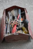 *Steel Toolbox Containing Various Hand Tools