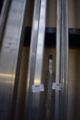 *Four Lengths of Extruded Aluminium Gutter Rail