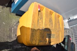 *Yellow Grit Tub 80x120x75cm Containing Emergency Spill Kit