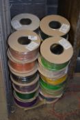 *Twenty-Four 100m Rolls of 8.75a Single Core Cable (mixed colours)