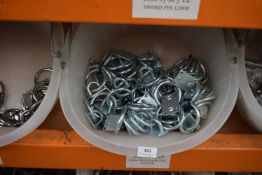 *Feed Bucket Containing Galvanised Steel Ring on Plates