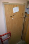 *Fire Door with Aluminium Frame 78”x33”/1985x840mm