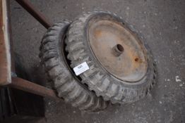 *Two Solid Wheelbarrow Wheels