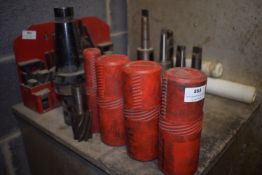 *International 50 Milling Machine Chuck, and Five Brooch Bits