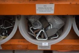 *Feed Bucket Containing 1-ton Triangular Lashing Rings