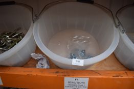 *Feed Bucket Containing Stainless Steel Guides