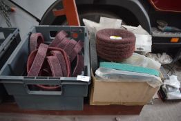 *Two Boxes of Abrasive Wheels and Belts