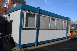 *Portacabin Fitted as an Office with Reception Area, External Dimensions 7.4m long x 3.4m wide in