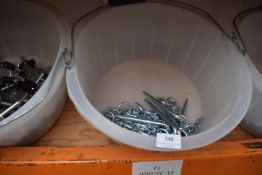 *Feed Bucket Containing Galvanised Pin and Chains