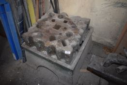 *Swage Block on Cast Iron Stand