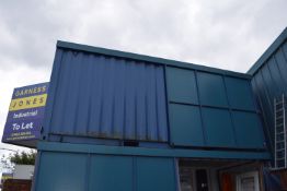*20ft Steel Shipping Container with Standard Rear Double Doors and Sliding Side Door