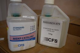 *500g of Andonox KP9, and an Open Bottle MEKP Catalyst Resin Additives Standard Activity,