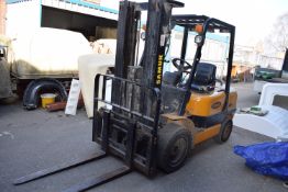 *Samuk H30D Forklift, Container Mast, Diesel, 3-ton Lifting Capacity, Hours: 4275 (collection by