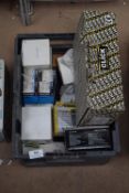 *Box of Assorted Lightbulbs, Two Gang Back Boxes, Lighting, etc.