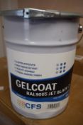 *5kg of Polyester Gel Coat Jet Black