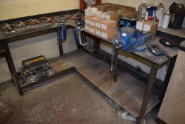 *L-Shape Engineer’s Bench Fitted with Record 35P Vice