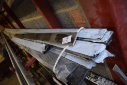 *~17 Assorted Lengths of 40x5 Mirrored Finish Stainless Steel Flat Bar