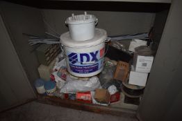 *6ft Stationery Cabinet and the Remaining Contents on the Bottle Shelf