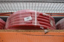 *30m Roll of Red Reinforced Hot Water Pipe