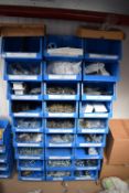 *24 Plastic Storage Boxes Containing Various LED Marker Lights, Isolator Switches, Stainless Steel