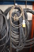 *Assorted 140v and 110v Extension Leads, and Air Line