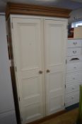 Cream Double Wardrobe