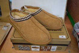 *Kirkland Men's Shearling Suede Slippers Size: 11