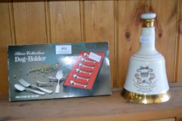 Silver Plate Dog Holders Cutlery Rests, and a Mini