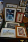 Framed Pictures and Prints Including David Shepard