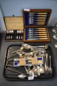 Assorted Cutlery and Cased Sets