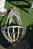 Wrought Iron Hanging Flower Basket