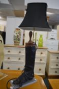 Riding Boot Table Lamp