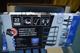 *Gorilla Five Shelf Storage Rack