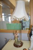 Lamp Featuring Fishermen
