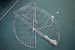 Two Metal Wire Shelves