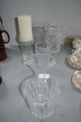 Cut Glass Lead Crystal Vases, etc.
