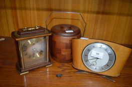 Two Vintage Clocks and an Ice Bucket