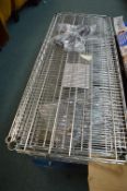 *Wire Mesh Six Shelf Storage Rack
