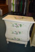 Painted Three Drawer Chest with Rose Design