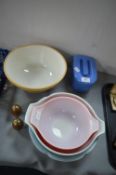 Pyrex Kitchenware, Mixing Bowl, etc.