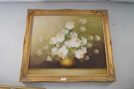 Oil on Canvas Floral Study by Irene Cox